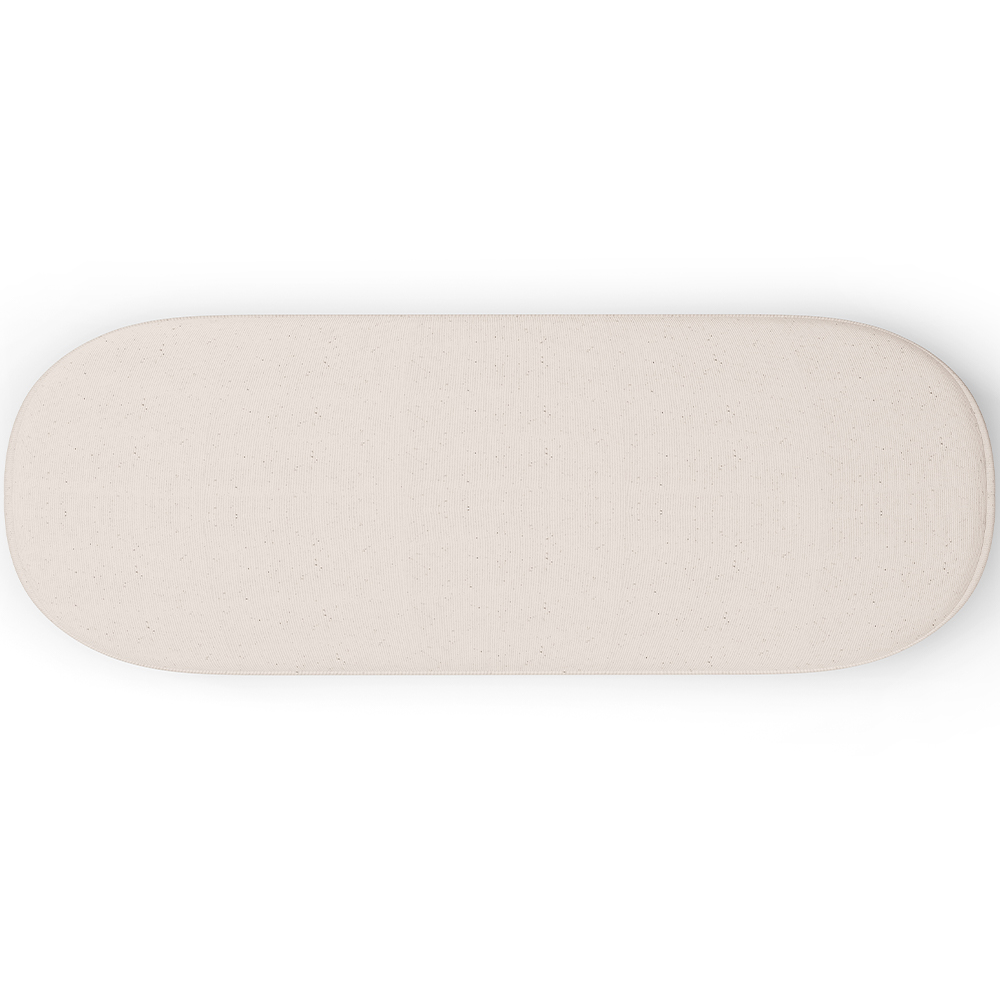Puff Decorativo Orgânico para Living Quarto 160cm Doha W01 Linho Cru - Lyam Decor