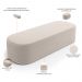 Puff Decorativo Orgânico para Living Quarto 195cm Doha W01 Bouclê Creme - Lyam Decor