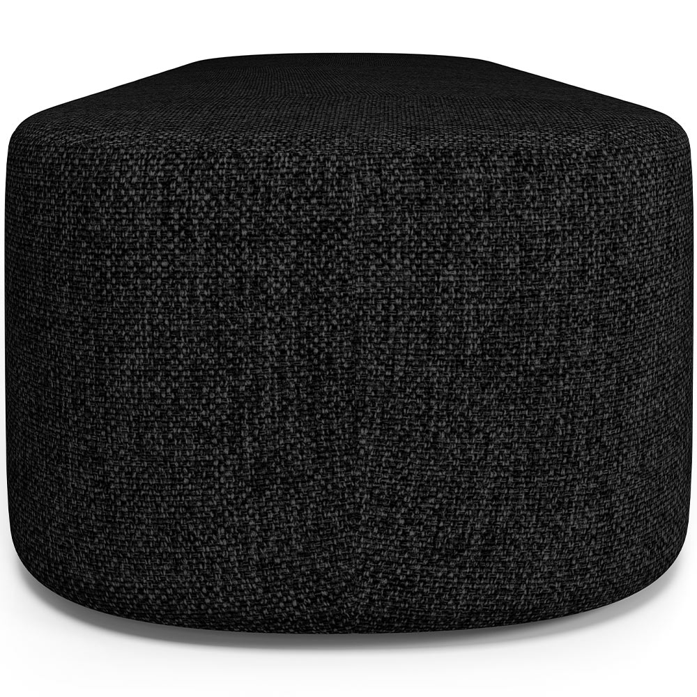 Puff Decorativo Orgânico para Living Quarto 195cm Doha W01 Linho Chumbo - Lyam Decor