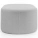 Puff Decorativo Orgânico para Living Quarto 70cm Doha W01 Bouclê Cinza - Lyam Decor