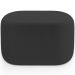 Puff Decorativo Orgânico para Living Quarto 70cm Doha W01 Bouclê Preto - Lyam Decor