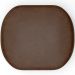 Puff Decorativo Orgânico para Living Quarto 70cm Doha W01 Couríssimo Marrom - Lyam Decor