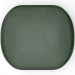 Puff Decorativo Orgânico para Living Quarto 70cm Doha W01 Couríssimo Verde Musgo - Lyam Decor