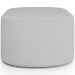 Puff Decorativo Orgânico para Living Quarto 70cm Doha W01 Linho Cinza - Lyam Decor