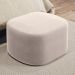 Puff Decorativo Orgânico para Living Quarto 70cm Doha W01 Suede Bege - Lyam Decor