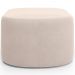 Puff Decorativo Orgânico para Living Quarto 70cm Doha W01 Suede Bege - Lyam Decor