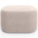 Puff Decorativo Orgânico para Living Quarto 70cm Doha W01 Suede Bege - Lyam Decor