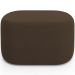 Puff Decorativo Orgânico para Living Quarto 70cm Doha W01 Suede Marrom - Lyam Decor