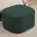 Puff Decorativo Orgânico para Living Quarto 70cm Doha W01 Suede Verde Musgo - Lyam Decor