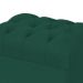 Puff Decorativo París Luis Xv L02 Capitone Suede Verde Musgo - Lyam Decor