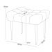 Puff Decorativo Para Sala De Estar Requinte L02 Linho Verde Musgo - Lyam Decor
