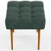 Puff Decorativo Para Sala De Estar Requinte L02 Linho Verde Musgo - Lyam Decor