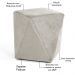 Puff Decorativo Para Sala de Estar Ametista D02 Veludo Bege C-309 - Lyam Decor