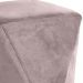 Puff Decorativo Para Sala de Estar Ametista D02 Veludo Rosê C-305 - Lyam Decor