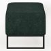 Puff Decorativo Para Sala de Estar Cléo W01 Base de Ferro 90 cm Linho Verde Musgo - Lyam Decor