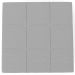 Puff Decorativo Para Sala de Estar Quadrado Milano 90x90cm W01 Bouclê Cinza - Lyam Decor