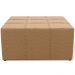 Puff Decorativo Para Sala de Estar Quadrado Milano 90x90cm W01 Bouclê Mostarda - Lyam Decor