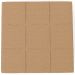 Puff Decorativo Para Sala de Estar Quadrado Milano 90x90cm W01 Bouclê Mostarda - Lyam Decor