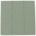 Puff Decorativo Para Sala de Estar Quadrado Milano 90x90cm W01 Bouclê Oliva - Lyam Decor