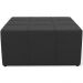 Puff Decorativo Para Sala de Estar Quadrado Milano 90x90cm W01 Bouclê Preto - Lyam Decor