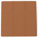 Puff Decorativo Para Sala de Estar Quadrado Milano 90x90cm W01 Bouclê Terracota - Lyam Decor