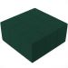 Puff Decorativo Para Sala de Estar Quadrado Milano 90x90cm W01 Bouclê Verde - Lyam Decor