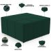 Puff Decorativo Para Sala de Estar Quadrado Milano 90x90cm W01 Bouclê Verde - Lyam Decor