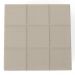 Puff Decorativo Para Sala de Estar Quadrado Milano 90x90cm W01 Linho Bege - Lyam Decor