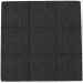 Puff Decorativo Para Sala de Estar Quadrado Milano 90x90cm W01 Linho Chumbo - Lyam Decor