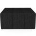 Puff Decorativo Para Sala de Estar Quadrado Milano 90x90cm W01 Linho Chumbo - Lyam Decor