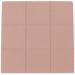 Puff Decorativo Para Sala de Estar Quadrado Milano 90x90cm W01 Linho Rosê - Lyam Decor