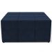 Puff Decorativo Para Sala de Estar Quadrado Milano 90x90cm W01 Suede Azul Marinho - Lyam Decor