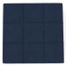 Puff Decorativo Para Sala de Estar Quadrado Milano 90x90cm W01 Suede Azul Marinho - Lyam Decor