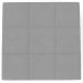 Puff Decorativo Para Sala de Estar Quadrado Milano 90x90cm W01 Suede Cinza - Lyam Decor
