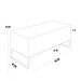 Puff Decorativo Sala De Estar Cléo 90cm Base De Ferro Preto W01 Bouclê Cinza - Lyam Decor