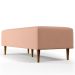 Puff Decorativo Sala de Estar Bali W01 Pés Palito 120x50 cm Linho Rosê - Lyam Decor