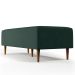 Puff Decorativo Sala de Estar Bali W01 Pés Palito 120x50 cm Linho Verde Musgo - Lyam Decor