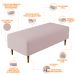 Puff Decorativo Sala de Estar Bali W01 Pés Palito 120x50 cm Suede Rosê - Lyam Decor