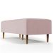Puff Decorativo Sala de Estar Bali W01 Pés Palito 120x50 cm Suede Rosê - Lyam Decor