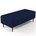 Puff Decorativo Sala de Estar Bali W01 Pés Palito 120x50cm Couro Sintético Azul Marinho - Lyam Decor