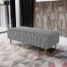 Puff Decorativo Sala de Estar Bali W01 Pés Palito 120x50cm Pied Poule - Lyam Decor