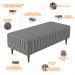 Puff Decorativo Sala de Estar Bali W01 Pés Palito 120x50cm Pied Poule - Lyam Decor