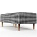 Puff Decorativo Sala de Estar Bali W01 Pés Palito 120x50cm Pied Poule - Lyam Decor