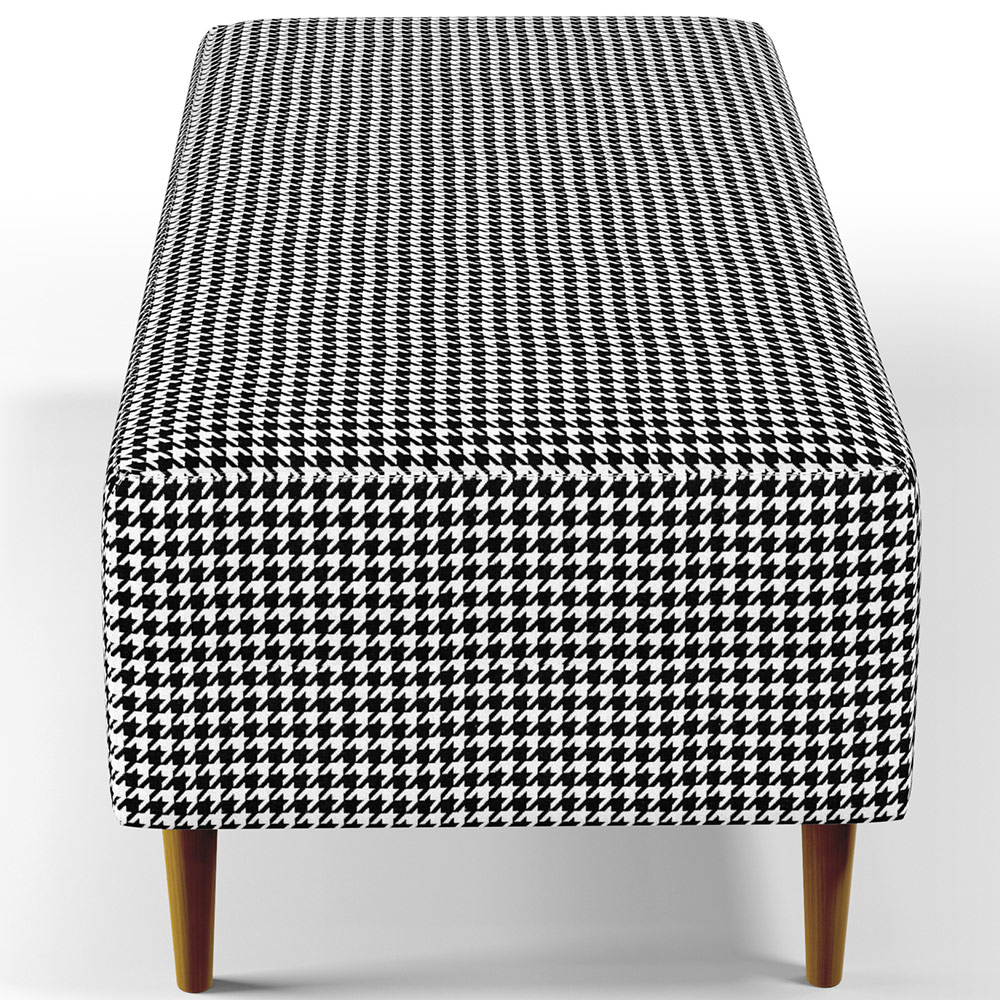 Puff Decorativo Sala de Estar Bali W01 Pés Palito 120x50cm Pied Poule - Lyam Decor