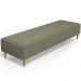Puff Decorativo Sala de Estar Bali W01 Pés Palito 170x60cm Bouclê Oliva - Lyam Decor