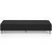 Puff Decorativo Sala de Estar Bali W01 Pés Palito 170x60cm Bouclê Preto - Lyam Decor