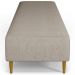 Puff Decorativo Sala de Estar Bali W01 Pés Palito 170x60cm Linho Bege - Lyam Decor