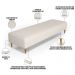 Puff Decorativo Sala de Estar Bali W01 Pés Palito 170x60cm Linho Cru - Lyam Decor