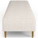 Puff Decorativo Sala de Estar Bali W01 Pés Palito 170x60cm Linho Cru - Lyam Decor