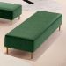 Puff Decorativo Sala de Estar Bali W01 Pés Palito 190x60cm Couríssimo Verde Musgo - Lyam Decor